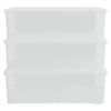 Boîtes de rangement vidaxl Plastique 3 St Empilable 25 L