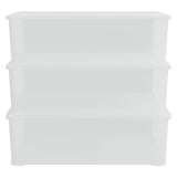 Boîtes de rangement vidaxl Plastique 3 St Empilable 25 L - afbeelding 3