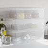 Boîtes de rangement vidaxl Plastique 3 St Empilable 25 L