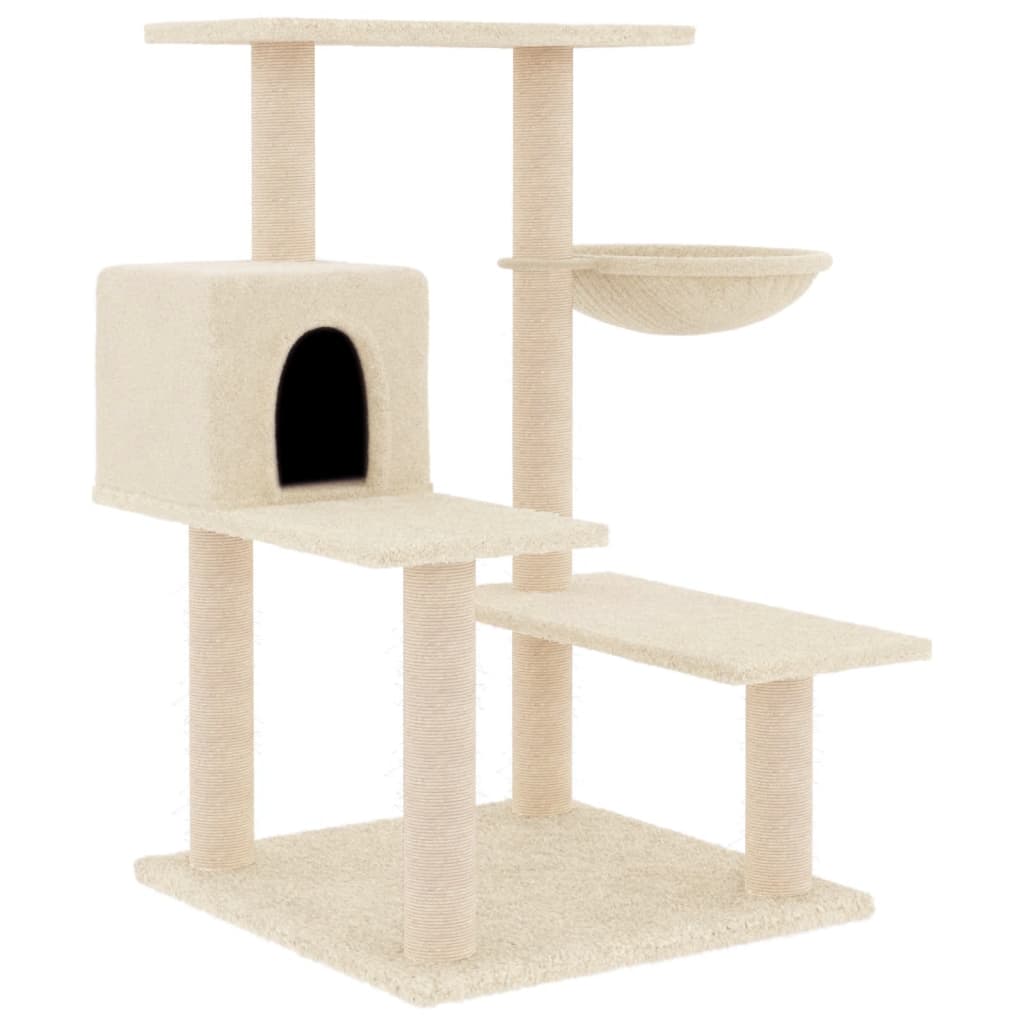 Vidaxl Cat Furniture avec Sisal Scratch Posts 82,5 cm Crème -Colored