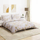 Ensemble de découverte de couette Vidaxl 220x240 cm Coton blanc et marron