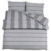 Ensemble de découverte de couette Vidaxl 140x200 cm Gray en coton