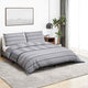 Ensemble de découverte de couette Vidaxl 220x240 cm Gray en coton