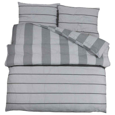 Ensemble de découverte de couette Vidaxl 260x240 cm Coton Gray