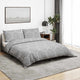 Ensemble de croisement de couette Vidaxl 155x220 cm Gray en coton