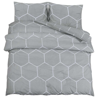 Vidaxx parure de couette 260x220 cm coton gris