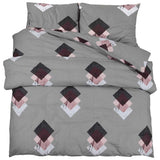 Vidaxl Duvet Crossing Set 200x200 cm Coton Grey - afbeelding 2