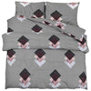 Ensemble de découverte de couette Vidaxl 140x200 cm Gray en coton