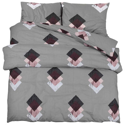 Ensemble de découverte de couette Vidaxl 260x220 cm Coton Gray
