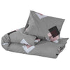 Ensemble de découverte de couette Vidaxl 260x220 cm Coton Gray
