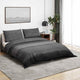 Ensemble de découverte de couette Vidaxl 240x220 cm Coton Gris foncé