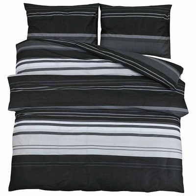Ensemble de découverte de couette Vidaxl 240x220 cm en noir et blanc