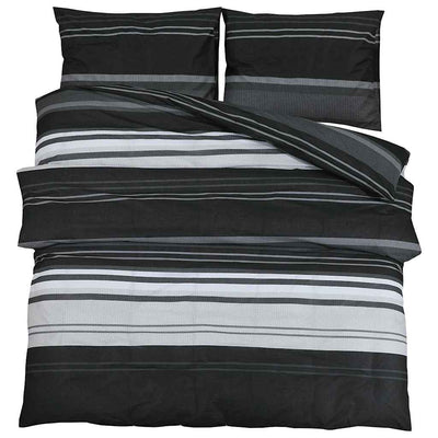 Ensemble de découverte de couette Vidaxl 220x240 cm en noir et blanc