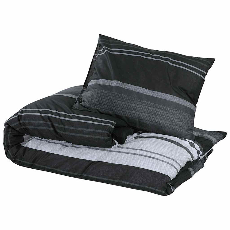Ensemble de découverte de couette Vidaxl 220x240 cm en noir et blanc