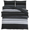 Ensemble de découverte de couette Vidaxl 260x220 cm Coton noir et blanc