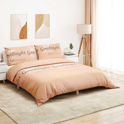 Ensemble de croisement de couette Vidaxl 260x240 cm rose en coton