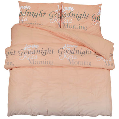 Vidaxl Duvet Richet Set 135x200 cm Coton Pink