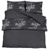 Vidaxl DUVET RONDIE SET 200X200 cm Coton noir