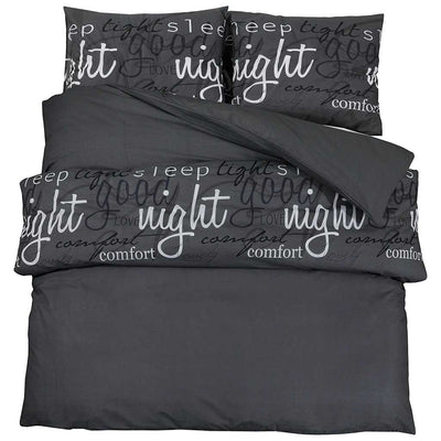 Ensemble de découverte de couette Vidaxl 155x220 cm Coton noir