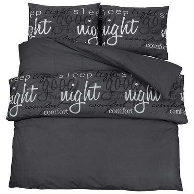 Ensemble de découverte de couette Vidaxl 200x220 cm Black