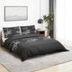 Ensemble de découverte de couette Vidaxl 200x220 cm Black