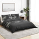 Vidaxl Duvet Richet Set 260x220 cm Coton noir
