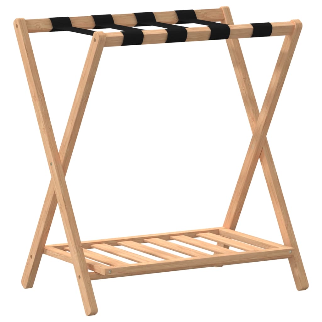 vidaxl Porte-bagages 68x38x58 cm Bambou
