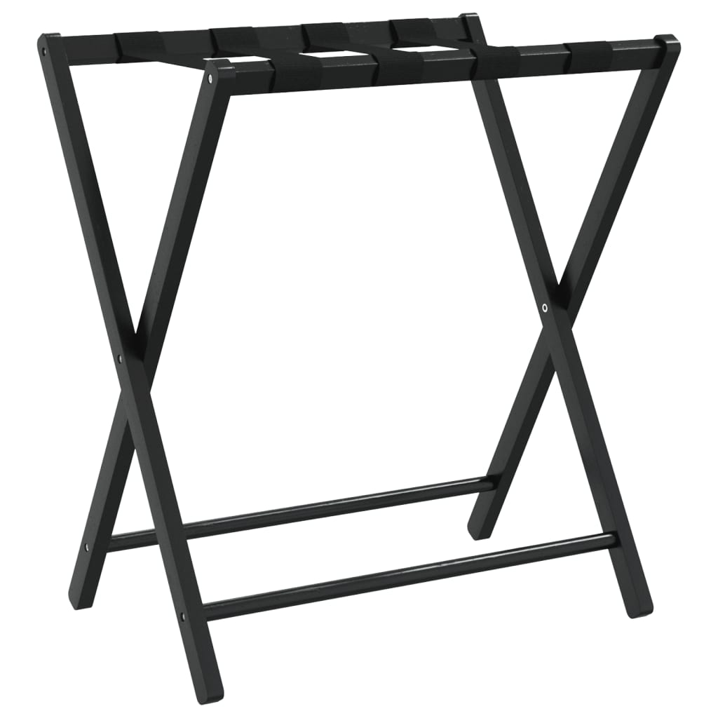 Rack à bagages Vidaxl 68,5x38x58 cm Bamboo noir