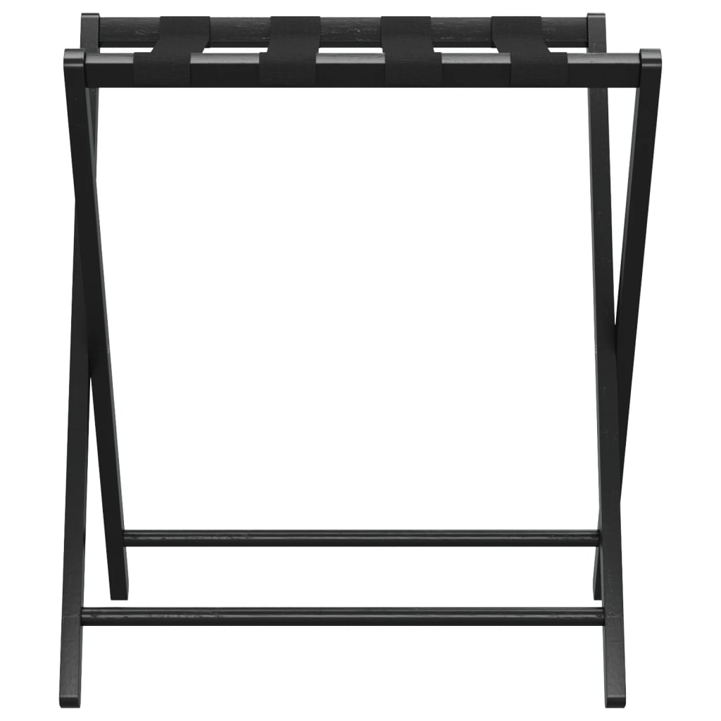 Rack à bagages Vidaxl 68,5x38x58 cm Bamboo noir