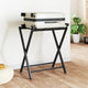Rack à bagages Vidaxl 68,5x38x58 cm Bamboo noir