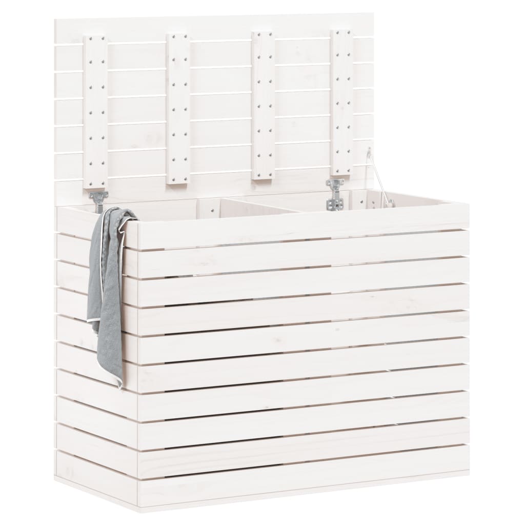 Vidaxl Basket 88.5x44x66 cm Pine solide blanc
