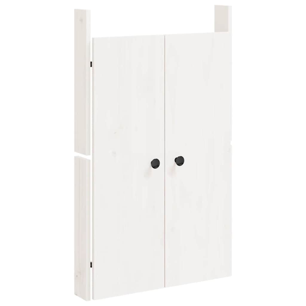 Portes d'armoire Vidaxl pour cuisine extérieure 50x9x82 cm pin avec blanc