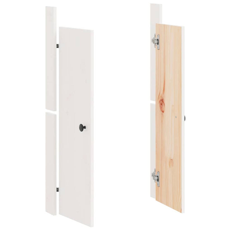 Portes d'armoire Vidaxl pour cuisine extérieure 50x9x82 cm pin avec blanc