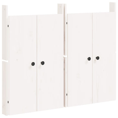 Portes d'armoire Vidaxl pour cuisine extérieure 2 ST 50x9x82 cm Bois de pin blanc