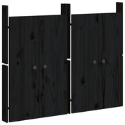 Portes d'armoire Vidaxl pour cuisine extérieure 2 ST 50x9x82 cm Bois de pin noir - afbeelding 2