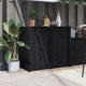 Portes d'armoire Vidaxl pour cuisine extérieure 2 ST 50x9x82 cm Bois de pin noir