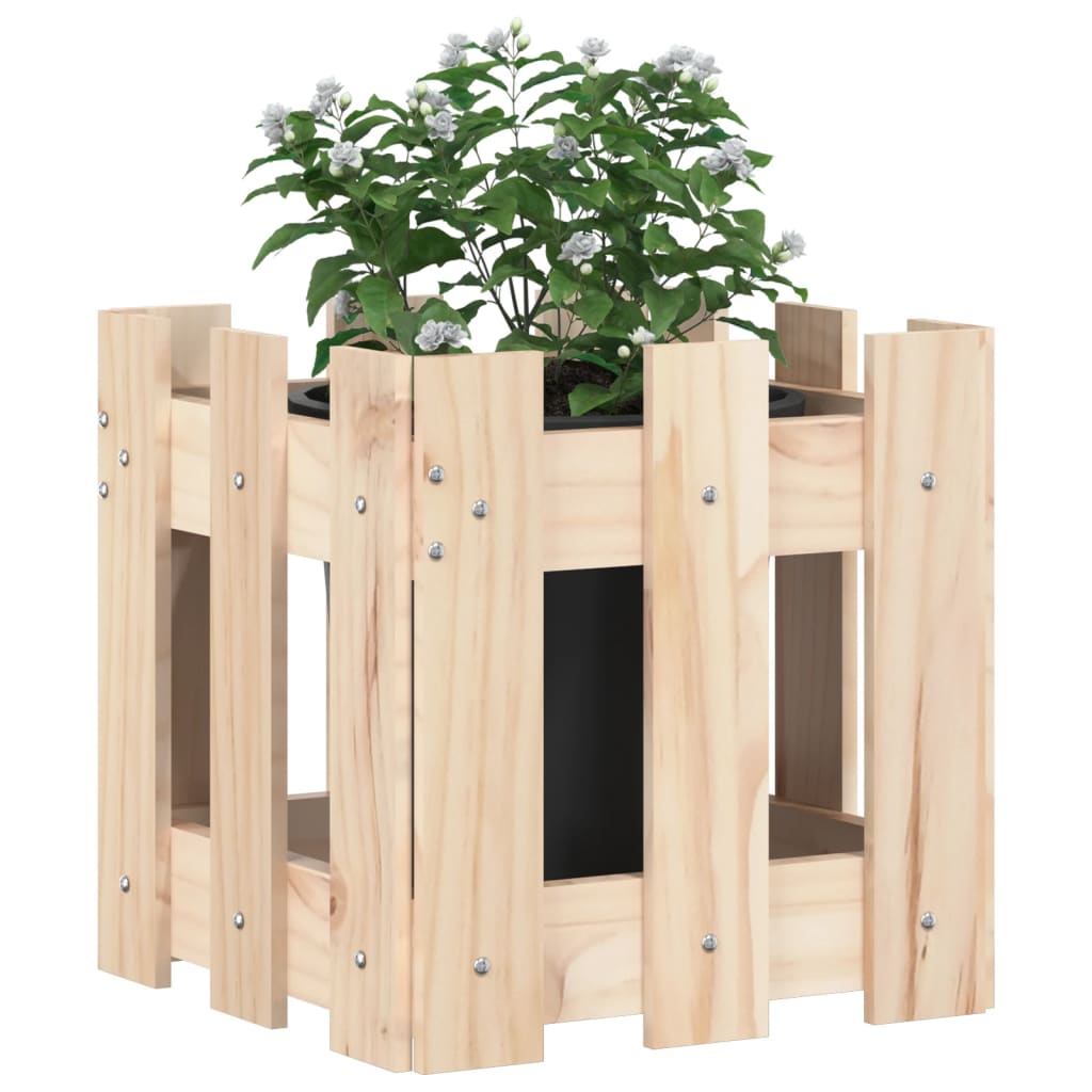 Planteur Vidaxl avec une clôture 30x30x30 cm