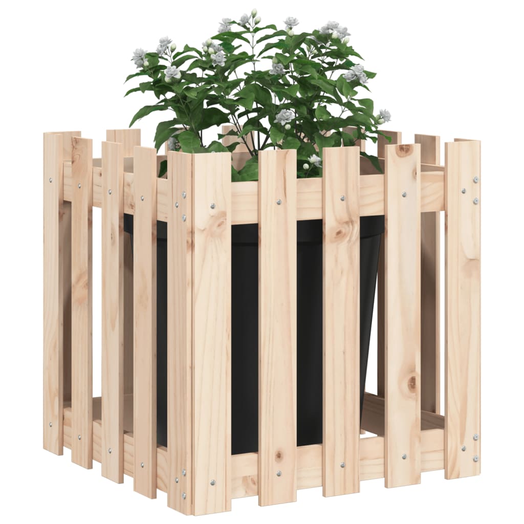 Planteur Vidaxl avec une clôture 50x50x50 cm