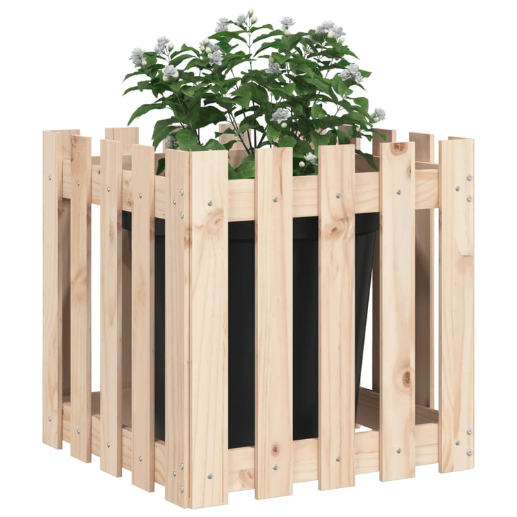Planteur Vidaxl avec une clôture 50x50x50 cm
