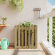 Jardinière Vidaxl avec clôture 70x70x70 cm Pine imprégnée