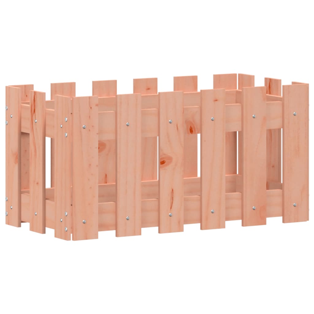 Boîte de planification Vidaxl avec conception de clôture 60x30x30 cm solide solide Dougohout