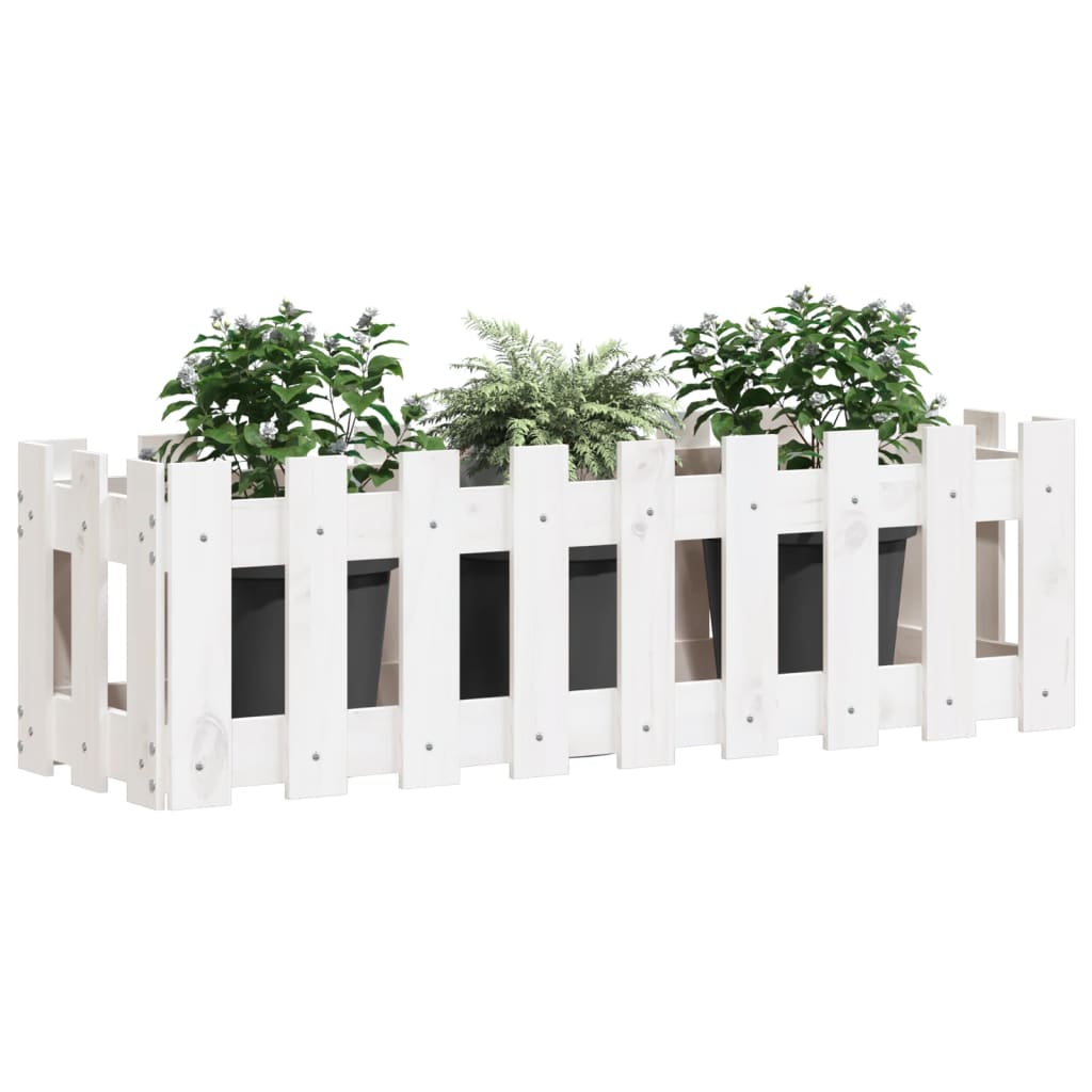 Vidaxl Planter Inssenté HEK Design 100x30x30 cm Pine Wit White