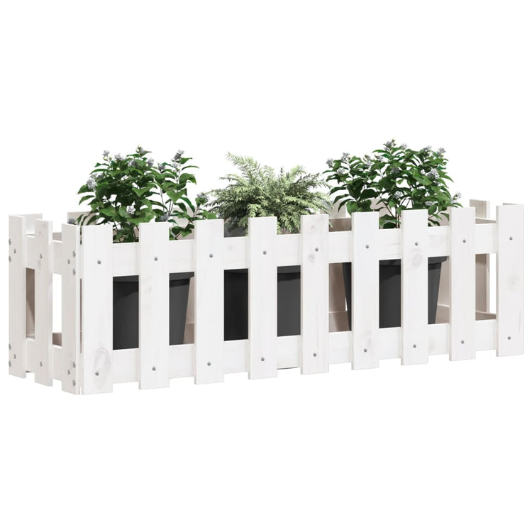 Vidaxl Planter Inssenté HEK Design 100x30x30 cm Pine Wit White
