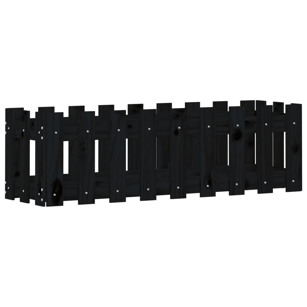 Vidaxl Planter Insense HEK Design 100x30x30 cm Pine Wood Black