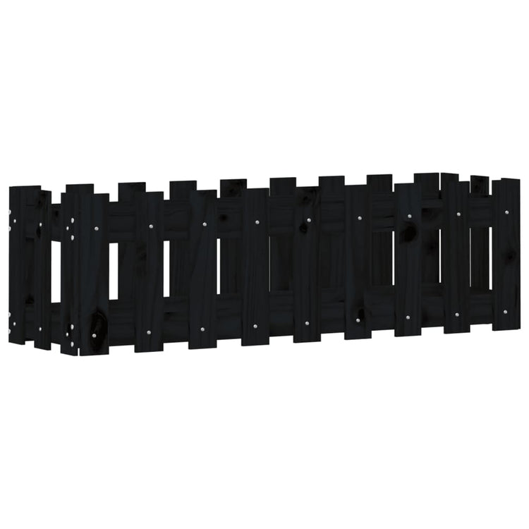 Vidaxl Planter Insense HEK Design 100x30x30 cm Pine Wood Black