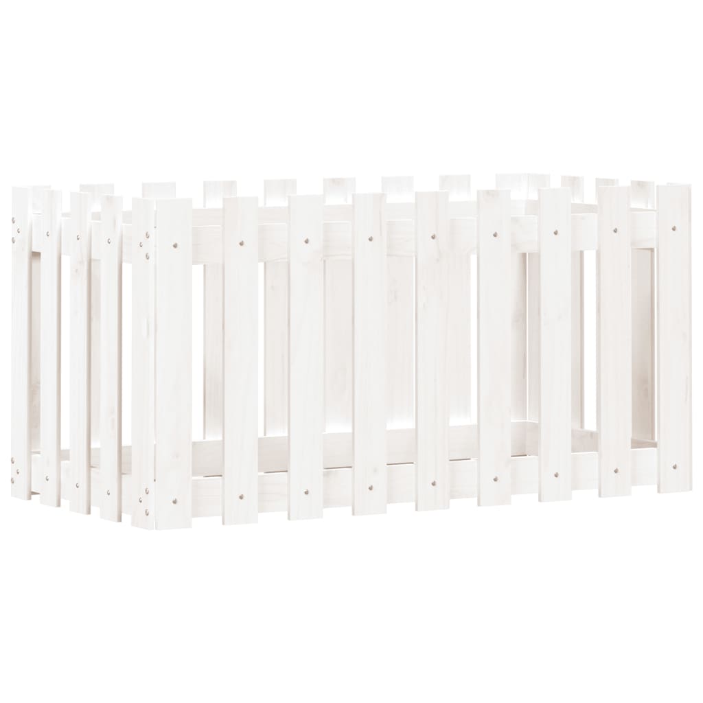 Vidaxl Planter Insense HEK Design 100x50x50 cm Pine Wit White