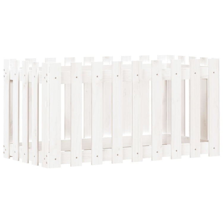Vidaxl Planter Insense HEK Design 100x50x50 cm Pine Wit White