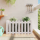 Vidaxl Planter Insense HEK Design 100x50x50 cm Pine Wit White
