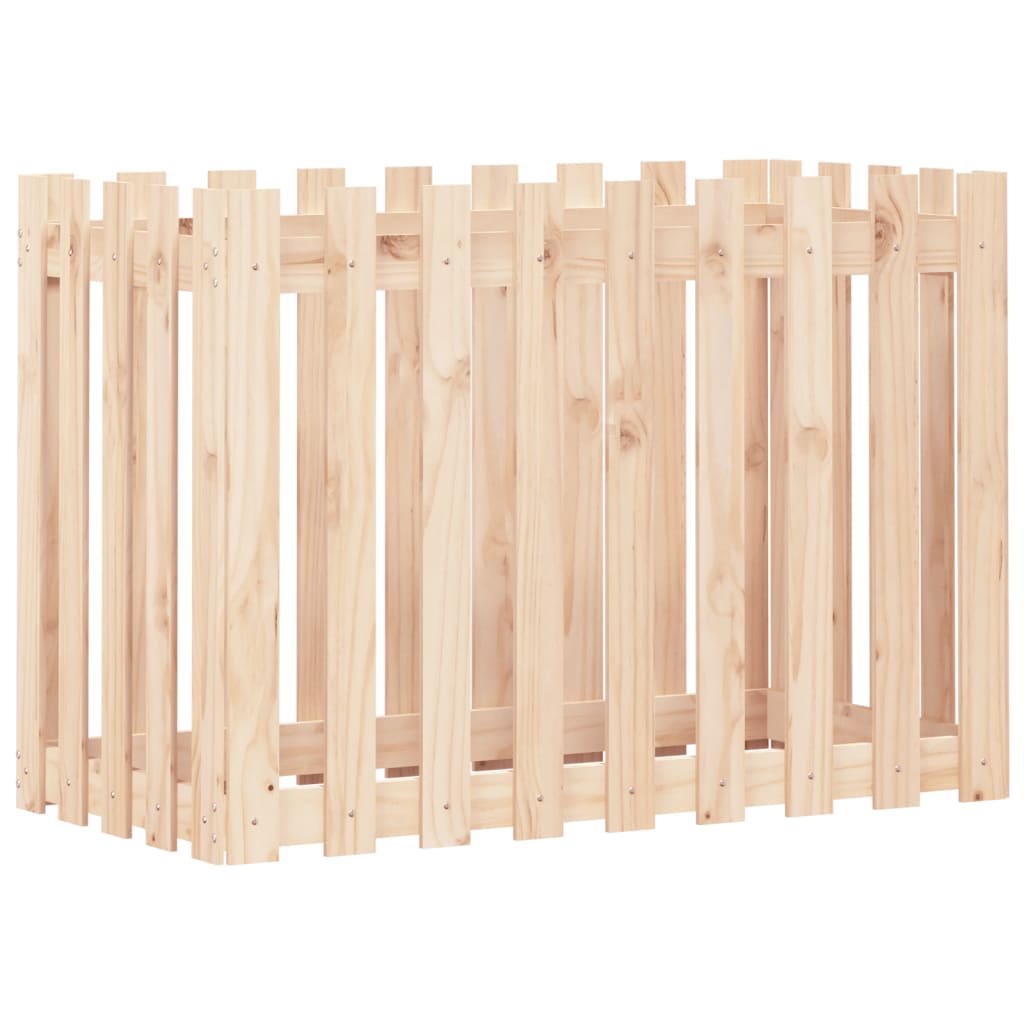 Planteur Vidaxl surélevé avec une clôture 100x50x70 cm en bois de pin