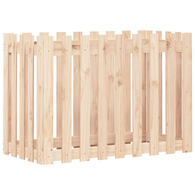 Planteur Vidaxl surélevé avec une clôture 100x50x70 cm en bois de pin
